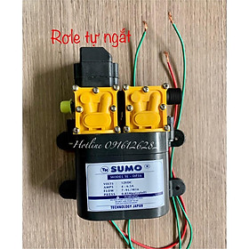 Mua Máy bơm đôi SUMO tăng áp lực nước mini 12V 130W phun sương - rửa xe - Tự động hút nước và Ngắt khi khóa Van sử dụng
