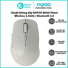 Chuột không dây Silent Rapoo M300 - Hàng chính hãng