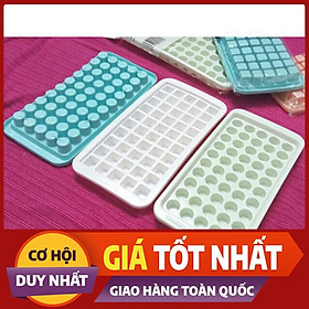 Khay làm đá 50 lỗ, khuôn thạch rau câu 50 viên khuôn kẹo dẻo