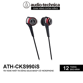 Mua Tai Nghe Có Dây Nhét Tai Audio Technica ATH-CKS990iS Solid Bass - Hàng Chính Hãng