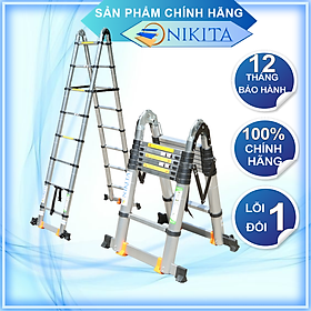 Mua Thang Nhôm Rút Đa Năng Có Bánh Xe - 6.4 Mét