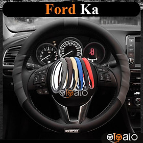 Bọc vô lăng da PU dành cho xe Ford Ka cao cấp SPAR - OTOALO