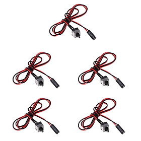 5Pcs Computer Case Power Supply Reset Switch ATX Cable For Motherboard