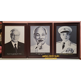 BỘ ẢNH MÀU GỐC CHÂN DUNG BÁC HỒ – BÁC GIÁP -BÁC TRỌNG