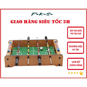 Bộ Đồ Chơi Đá Bóng , Bi Lắc Bằng Gỗ 6 Tay Cầm PaKaSa ( Tặng Kèm 2 Bóng ) - Hàng Chính Hãng