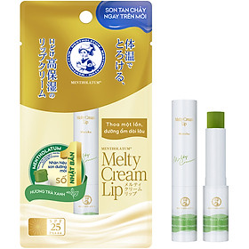 Son dưỡng môi tan chảy ẩm mịn Mentholatum Melty Cream Lip Matcha (Hương trà xanh) 2.4g