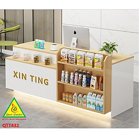 Mua Quầy tính tiền  Bàn thu ngân cho cửa hàng tiện lợi  siêu thị mini QTT432 - NỘI THẤT LẮP RÁP VIENDONGADV