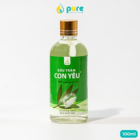 Dầu Tràm Con Yêu 100% tinh dầu thiên nhiên - Giúp làm ấm người, phòng cảm lạnh chai 50ml/100ml - Tinh dầu thiên nhiên, an toàn cho sức khỏe gia đình