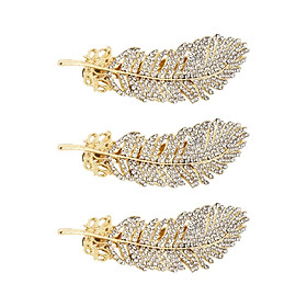 3 Pieces Luxury Hair Clips Metal Hair Accessories for Women Girls Gifts