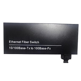 10/100Mbps Fiber Optic Ethernet Media Converter Adapter Gigabit Single Mode