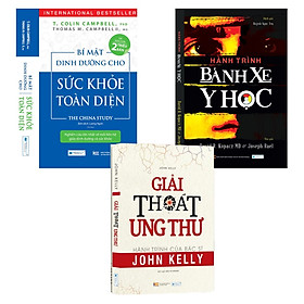 Combo Bí mật dinh dưỡng cho sức khỏe toàn diện+ Giải thoát ung thư + Hành trình bánh xe y học