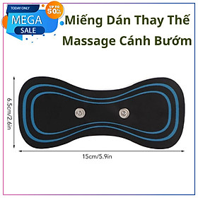 Hình ảnh Miếng dán massage xoa bóp cổ vai gáy mini 6 chế độ tiện lợi, Máy mát xa châm cứu đấm bóp massage trị liệu xung điện