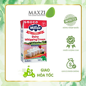 Kem sữa tươi Millac Red 35% fat 1L whipping cream - Maxzi