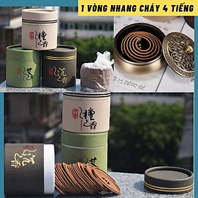 Mua Hộp 48 khoanh Nhang trầm vòng hương thảo mộc thơm đặc biệt - Tặng Cắm nhang