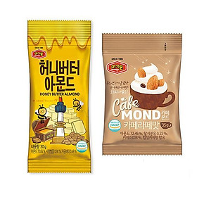 Hạnh nhân bơ mật ong Murgerbon (200g) + Hạnh nhân vị cà phê Latte Murgerbon (200g)