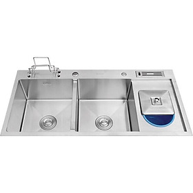 Mua CHẬU RỬA BÁT 2 HỐ CÓ BÀN  SUS 304