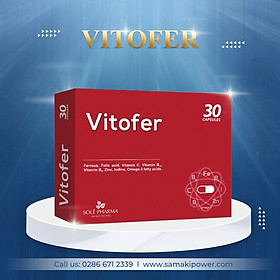 Vitofer viên uống bổ sung sắt cho bà bầu - Hộp 2 vỉ x 15 viên