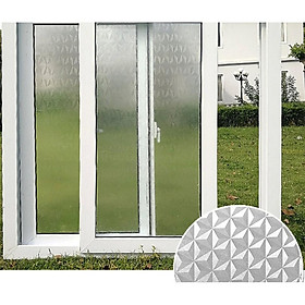 Mua 5M Giấy Dán Kính Họa Tiết hình thoi mờ Không Cần Keo - Khổ 0.45m