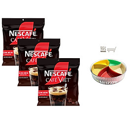 [Tặng Bộ Hộp Mứt Tết] Combo 3 Bịch Cà phê đen hòa tan NESCAFE Café Việt (Túi 35 gói x 16g)