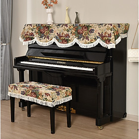 Khăn phủ đàn piano cơ đàn piano điện tử 88 phím phong cách vintage sang trọng chống bụi chống xước - Hàng chính hãng