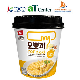 Bánh gạo Hàn Quốc YOPOKKI xốt Bơ hành cốc 120g