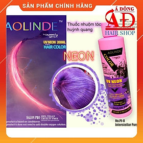 MÀU NHUỘM TÓC PHẢN QUANG HIGHLIGHT PHÁT SÁNG TRONG ĐÊM DƯỚI ĐÈN UV NEON AOLINDE 200ML