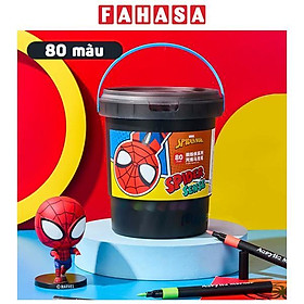 Hộp 80 Bút Lông Màu Acrylic Spider-Man - Ume A60241A1-80