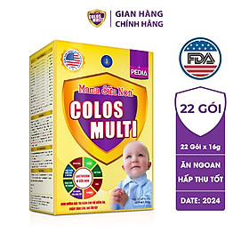 ￼ Sữa Non Colos Multi Pedia hộp 22 gói x 16g chuyên biệt dành cho bé biếng ăn, giúp bé ăn ngon tăng cân đều