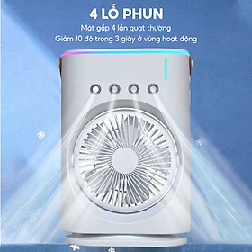 Mua Quạt hơi nước tích điện Half Horse  xoay 180 pin 2500 mAh  thời gian sử dụng 6 tiếng  hàng chính hãng