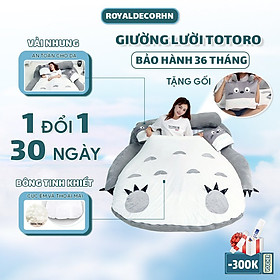 Giường lười Totoro, Đệm Ngủ Hình Thú Gấp Gọn Thông Minh thay thế giường vào mùa đông - A13