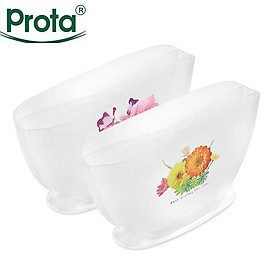 Mua Combo 2 tô nhúng bánh tráng 3 ngăn hoa lớn Prota