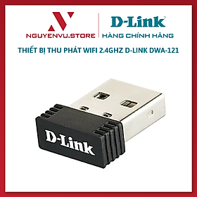 Thiết bị thu phát Wifi 2.4GHz D-Link DWA-121- Hàng Chính Hãng