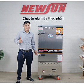 Tủ Hấp Giò Chả, Thực Phẩm 50 Kg Bằng Điện Gas 10 Khay Nhập Khẩu NEWSUN - Hàng Chính Hãng