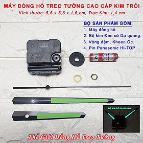 Máy Đồng Hồ Eastar Kim Trôi Độ Chính Xác Cao – Bộ Kim Đen Có Dạ Quang + Pin Panasonic HI-TOP