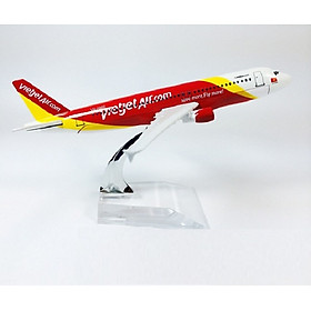 Mua Mô hình máy bay tĩnh A320 Vietjet 16cm