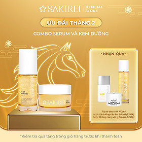 Combo Serum NMN và Kem dưỡng phục hồi da Sakirei NMN Revitalize từ Nhật Bản