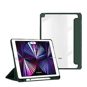 Bao da dành cho iPad Gen9, Mini 6, Pro 11 inch, Air 4, Air 5 Clear Folio hiệu Mutural lưng trong chống sốc - hàng nhập khẩu