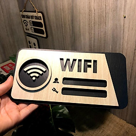 Bảng wifi trang trí treo tường bằng gỗ WF03