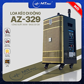 Mua Loa Kéo Di Động Az-329 - Loa Karaoke Thế Hệ Mới  Công Suất Lớn 350W  Bass Căng 3 Tấc  Âm Thanh Cực Mạnh  Sôi Động  Đi Kèm 2 Micro Không Dây  Hàng Chính Hãng