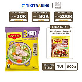 Hạt nêm MAGGI Xương Hầm 3 ngọt Heo gói 900g