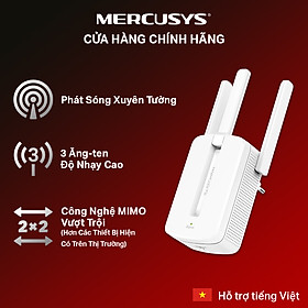 Bộ Kích Sóng Wifi Repeater Mercusys MW300RE 300Mbps - Hàng Chính Hãng