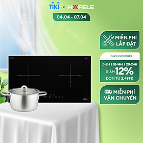 Mua Bếp Âm Từ Đôi Hafele HC-I2712A (536.61.716) + Nồi Bếp Từ Inox 304 Hafele (53108007) (Hàng chính hãng)