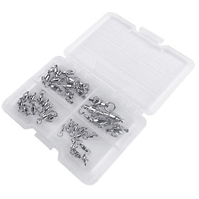 35pcs/box High Strength Ball Bearing Swivels Solid Welded Rings Connector