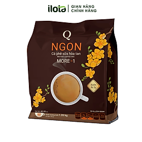 Cafe Hoà tan 3 in 1 Ngon (Bịch To 60 gói) Trần Quang