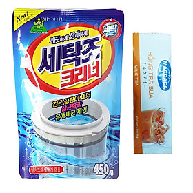 Mua Bột Tẩy Lồng Máy Giặt Korea 450g + Tặng Hồng Trà Sữa (Cafe) Maccaca 20g