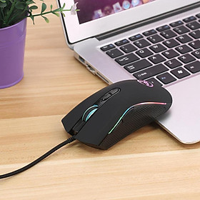 7-Button Wired USB Optical Mouse with LED Back Light for PC, Mac, Desktop, Laptop