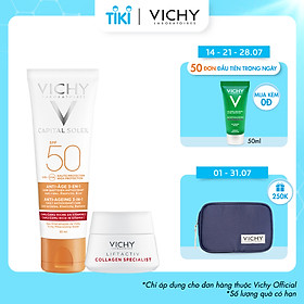 Bộ Kem Chống Nắng Ngăn Ngừa Các Dấu Hiệu Lão Hóa Vichy Capital Soleil Anti-Age