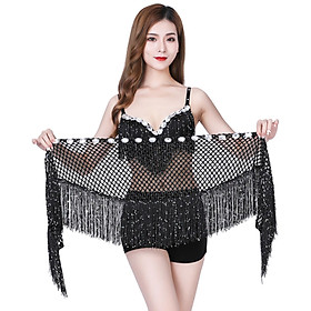 Belly Dance Hip Scarf Dance Belt Tassel Fancy Dress Skirt Belt White