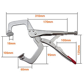 Mua Kìm bấm chữ C 11 inch dài 310mm thép hợp kim mạ Crom