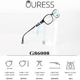 Gọng kính nhựa 86008 thời trang nam nữ cá tính siêu bền OURESS